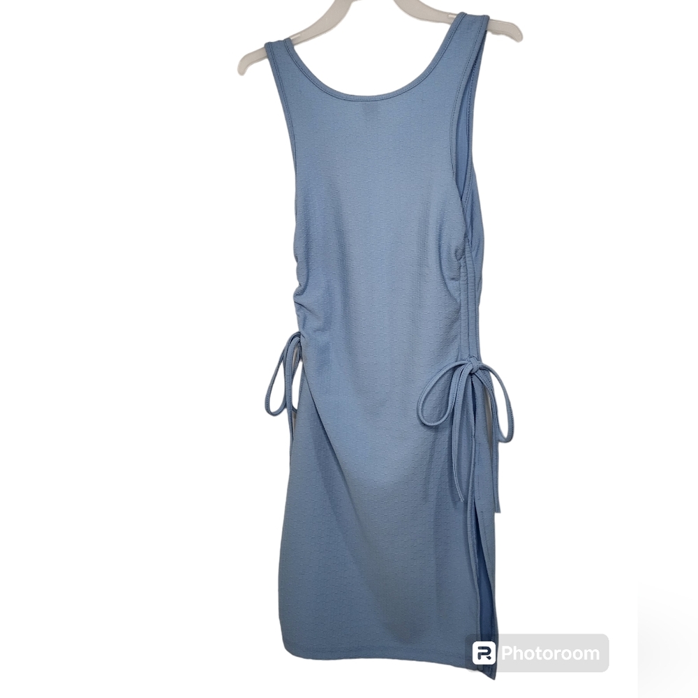 SHEIN Drawstring Side Split Ruched Bodycon Dress - Picture 7 of 12